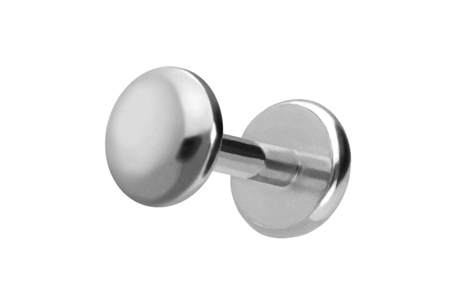 Titan Labret Piercing mit Push Fit DISC